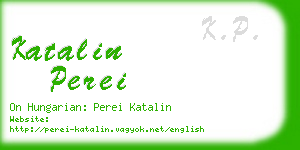 katalin perei business card